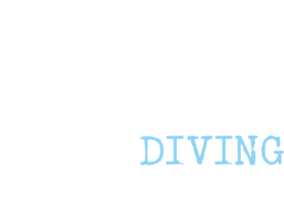 Ghost Diving Logo White Blue Transpa