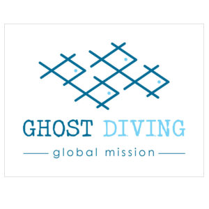 Ghost Diving Logo Sticker In Two Colours